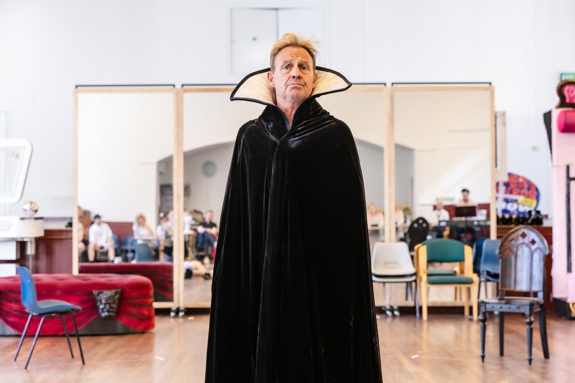 Jason Donovan in rehearsals.