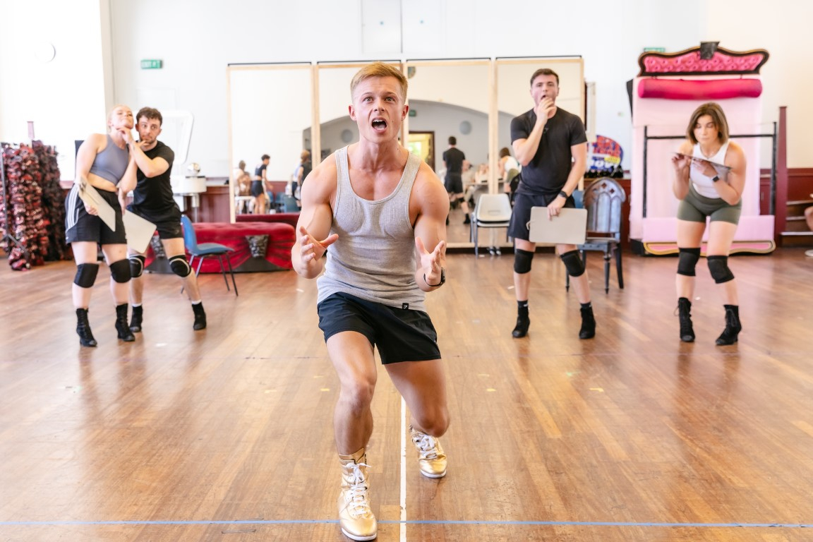 The Rocky Horror Show cast in rehearsals