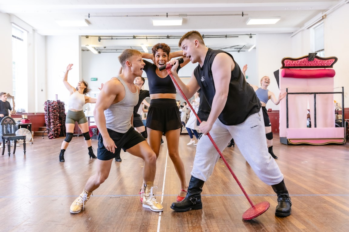 The Rocky Horror Show cast in rehearsals