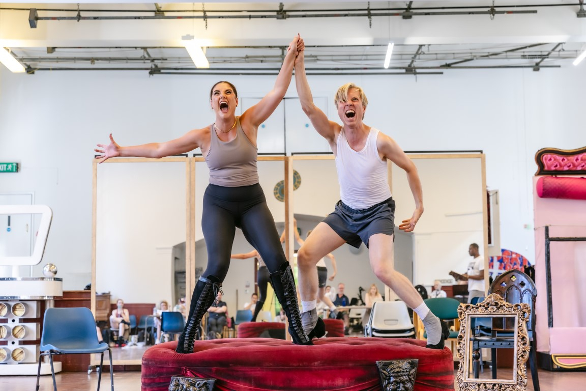 The Rocky Horror Show cast in rehearsals