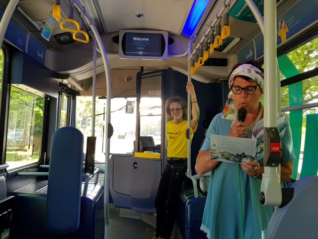 Storytelling on Arriva buses for share-a-story month (2018) 