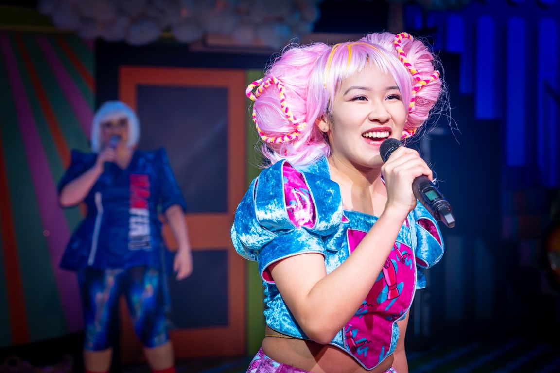 Ai Kumar as Rapunzel in The Rock 'n' Roll Panto Rapunzel © Marc Brenner 