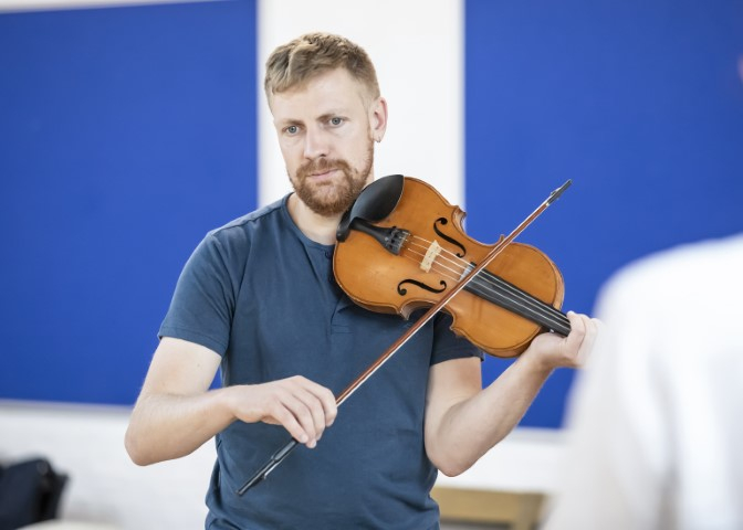 James Findlay in rehearsals