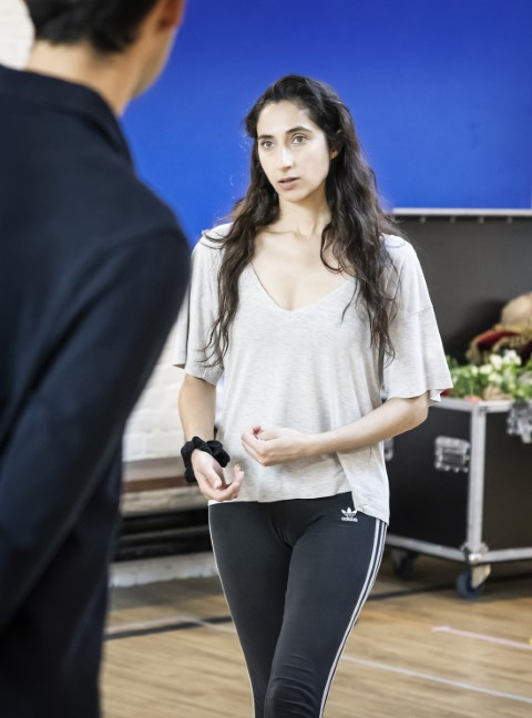 Sulin Hasso in rehearsals.