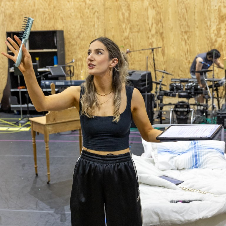 Rebecca Levy in rehearsals.